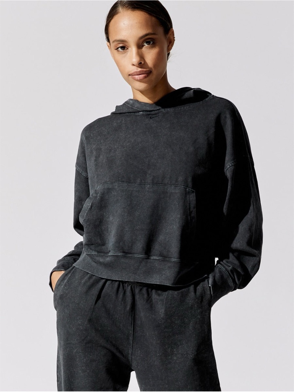 Nike black washed hoodie